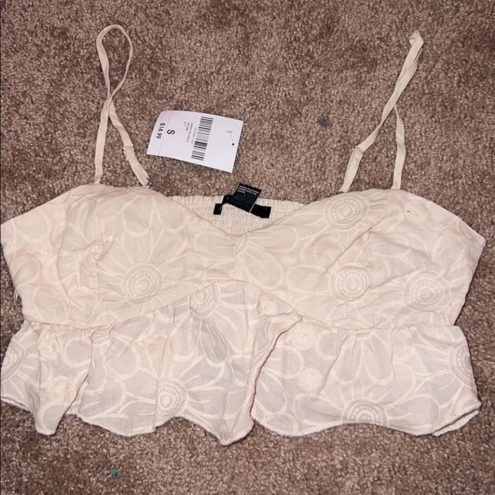 Tan crop top